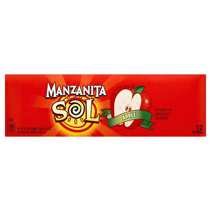 Manzanita Sol Apple Soda - 12pk/12 fl oz Cans