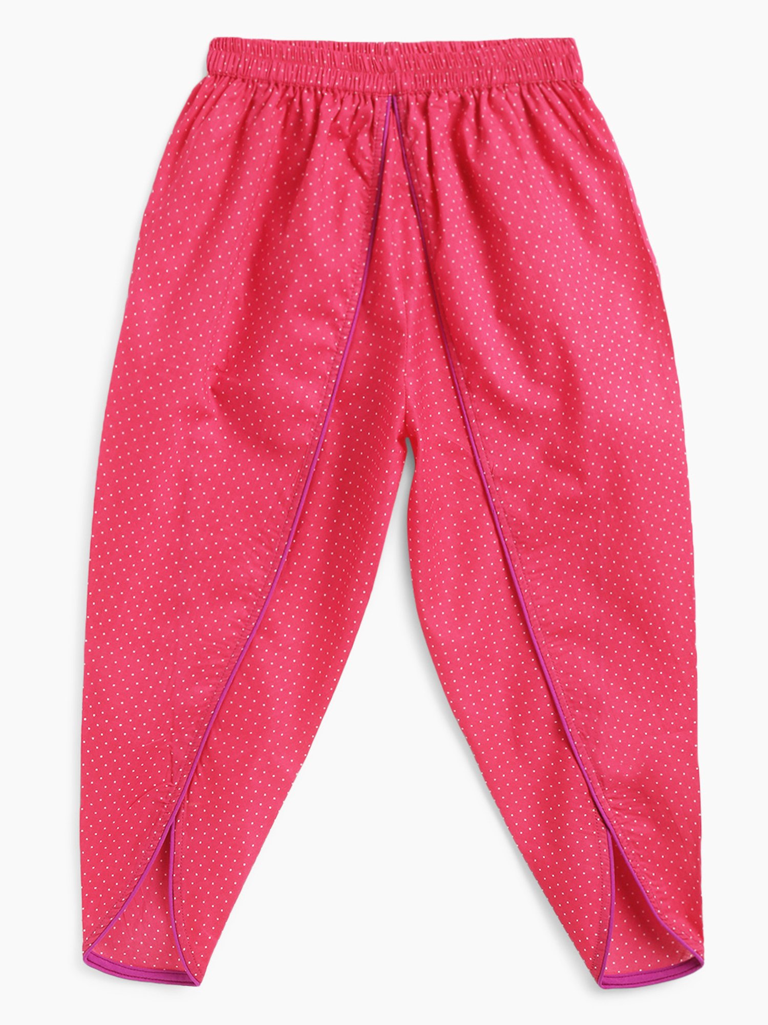 Campana Kids Purple & Pink Printed Kurta with Dhoti