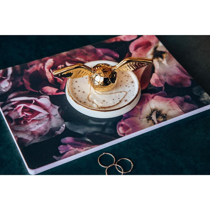 Robe Factory LLC Harry Potter Golden Snitch Ceramic Trinket Tray | 4 Inches