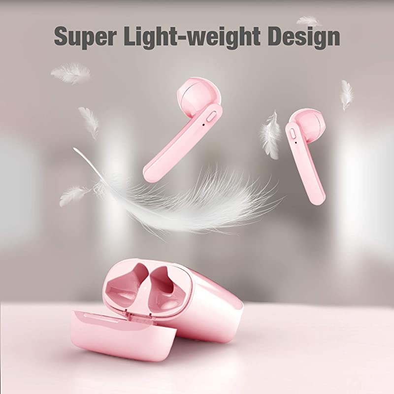 Earbuds, Bluetoooth 5.0 Headphones Wireless Earbuds 35H Cycle Playtime in-Ear Wireless Headphones Hi-Fi Stereo Sweatproof Earphones Sport Headsets Built-in Mic for Work/Running/Travel/Gym