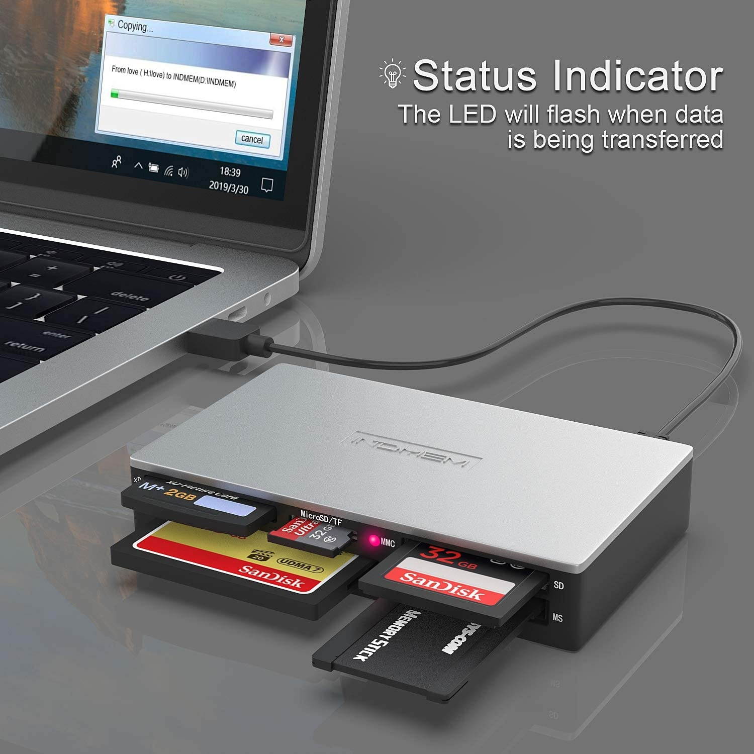 SDDR-B531-GN6NN MobileMate USB 3.0 microSD Card Reader - SDDR-B531-GN6NN Black