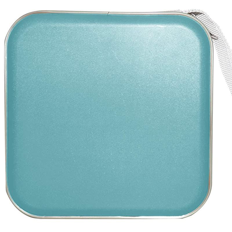 CD CaseDVD Storage DVD Case Holder VCD Wallet Organizer Protective Hard Plastic Portable Case 40 Capacity Sea Blue