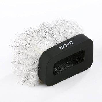 Movo WS-R10 Professional Furry Windscreen with Acoustic Foam Technology for Zoom IQ-6, Tascam DR-07 MKII, Sony PCM-M10 & Rode iXY Portable Digital Recorders