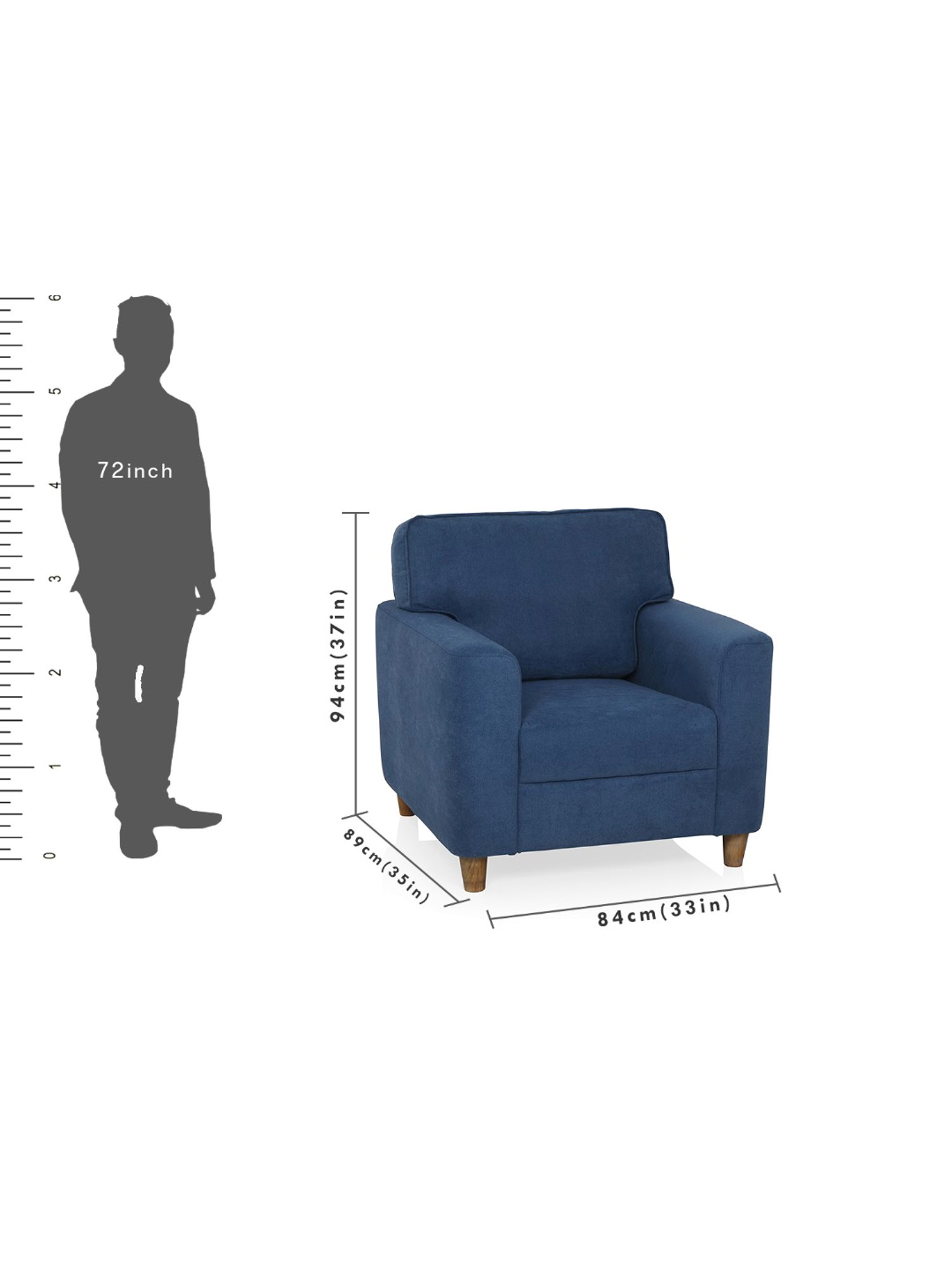 Durian Berry Black Premium Leatherette 2 Seater Sofa