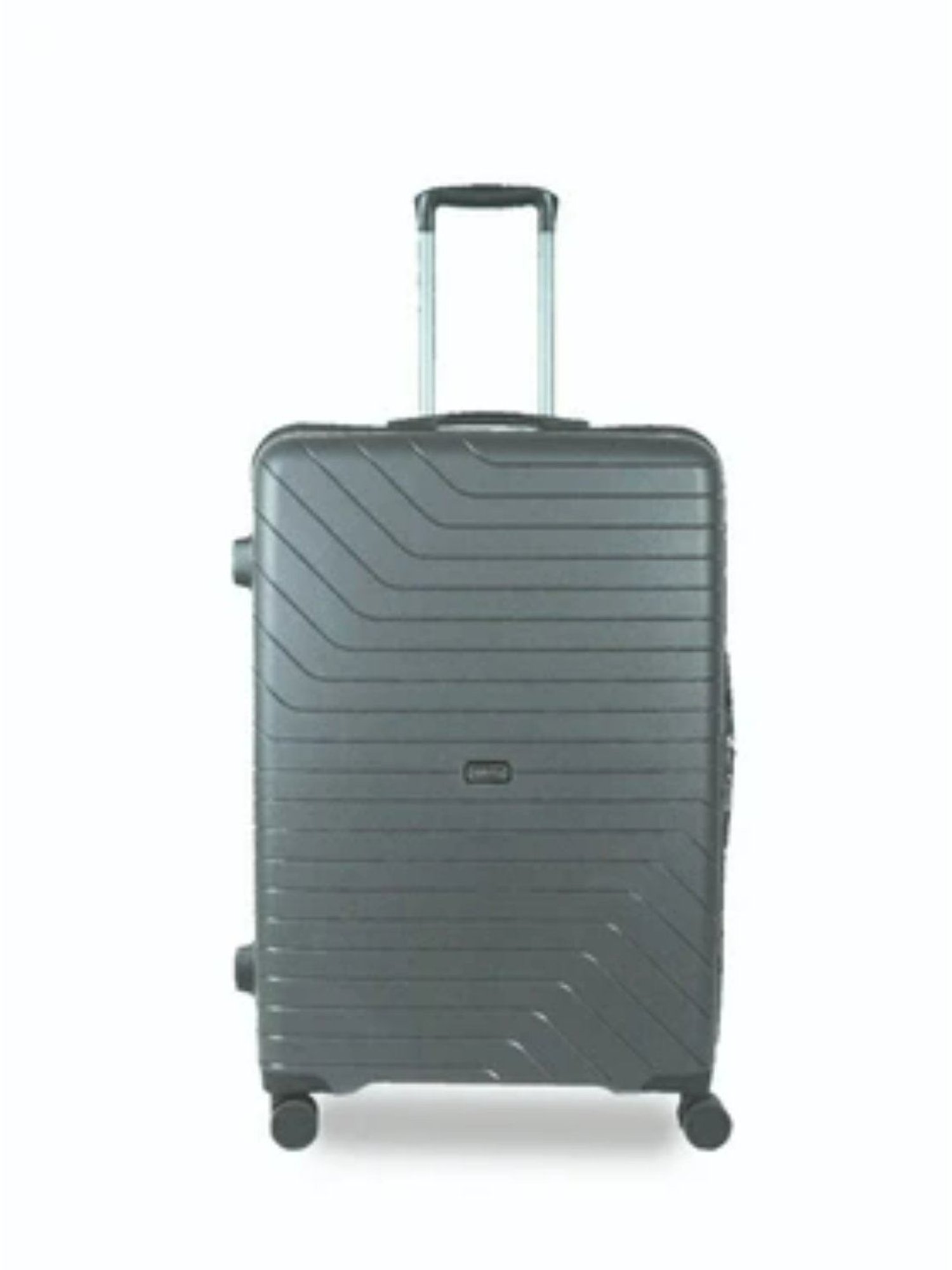 Carriall Grey 8 Wheel Large Hard Checked Luggage - 52 cm