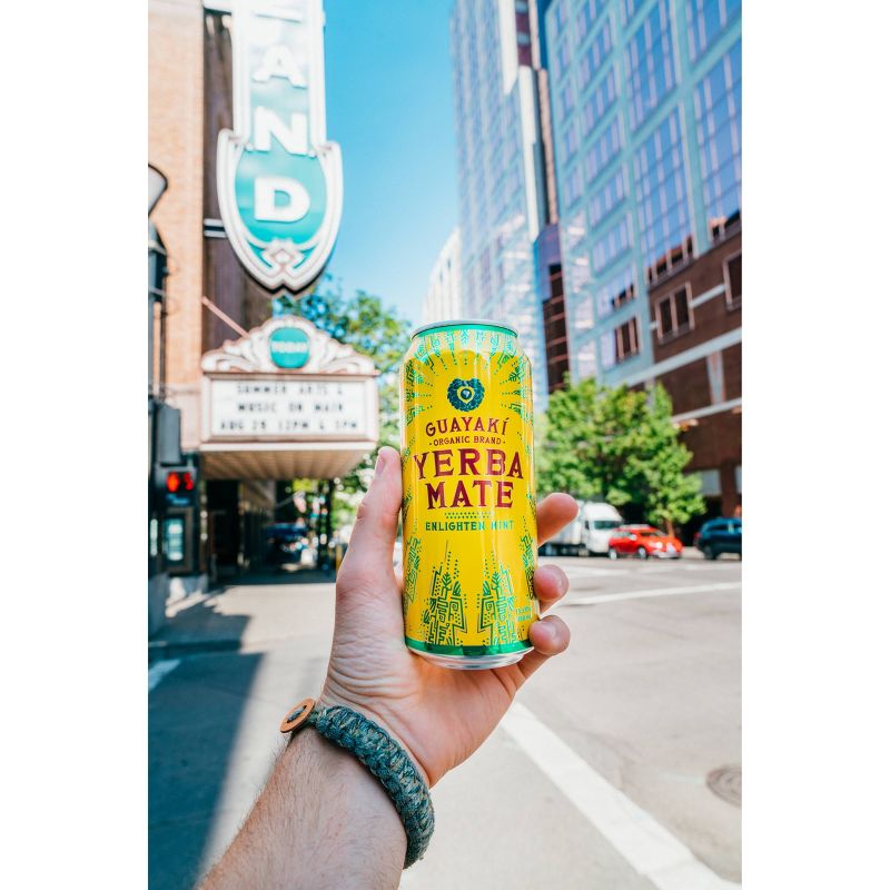 Guayaki Yerba Mate Enlighten Mint - 15.5 fl oz Can