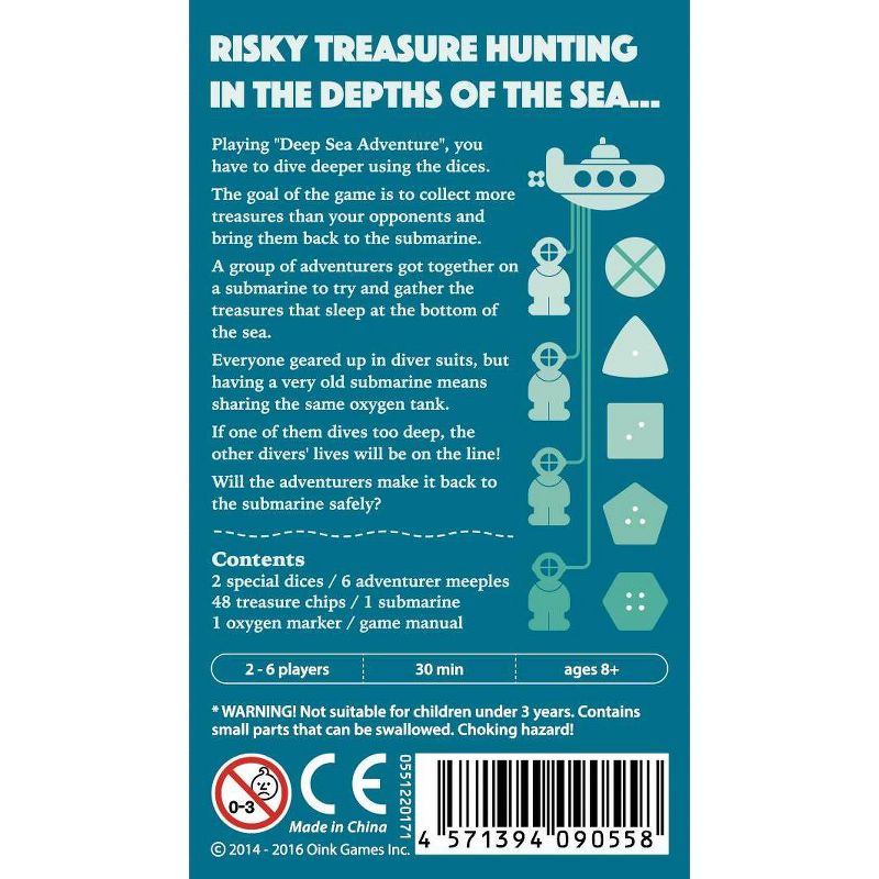 Deep Sea Adventure Board Game