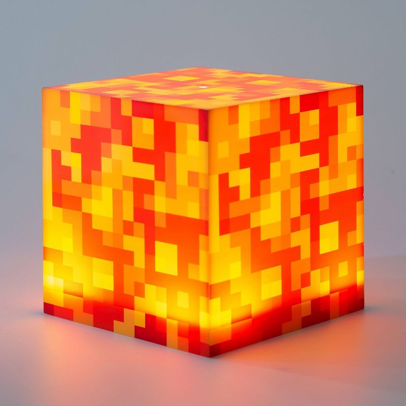 6" Minecraft Lava Block Cube LED Nightlight