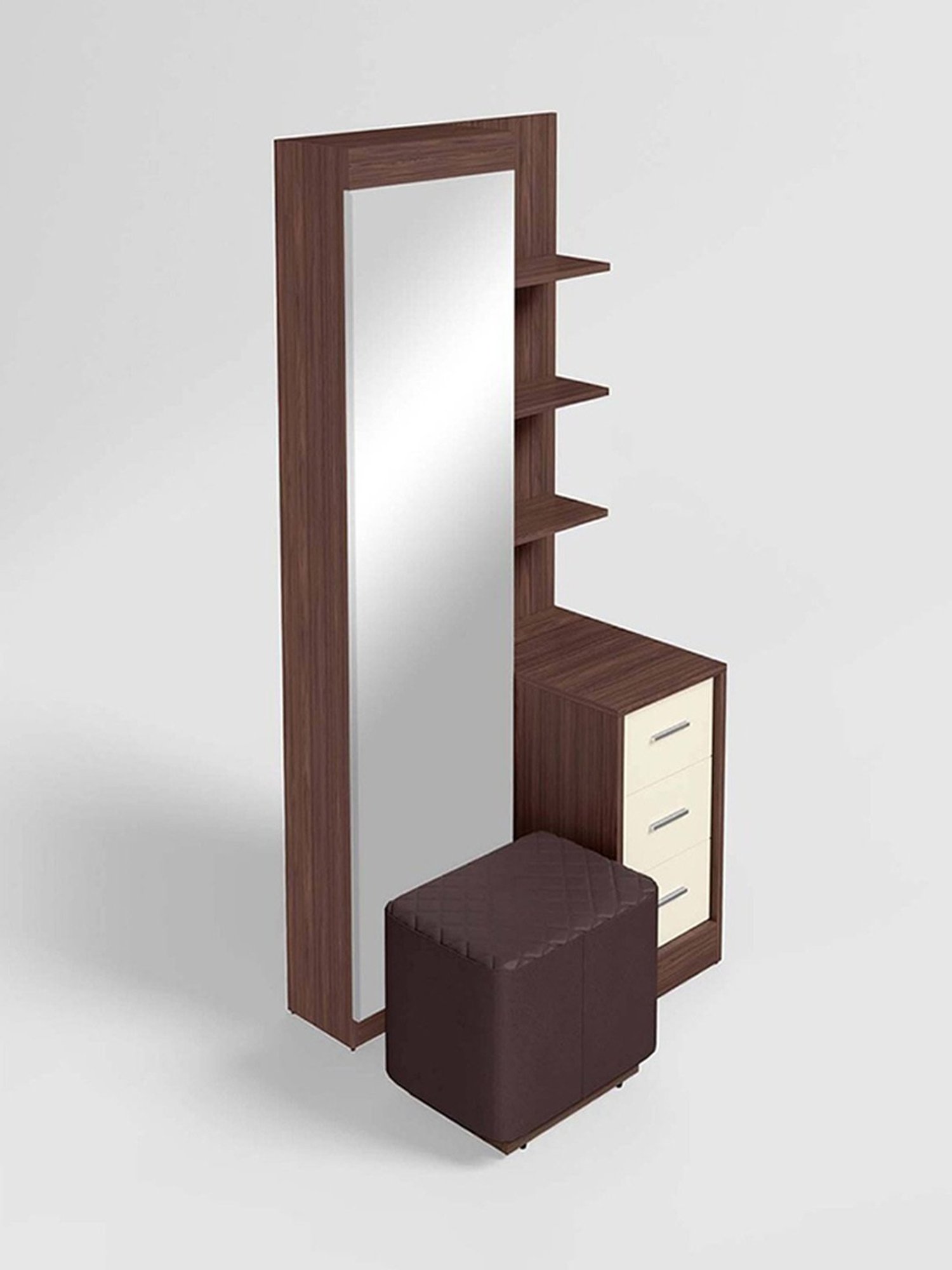 Godrej Interio Aero Valigny Oak Engineered Wood Standerd Dressing Table