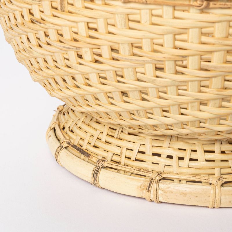 5" x 10" Round Bamboo Woven Bowl Natural - Threshold™ designed with Studio McGee