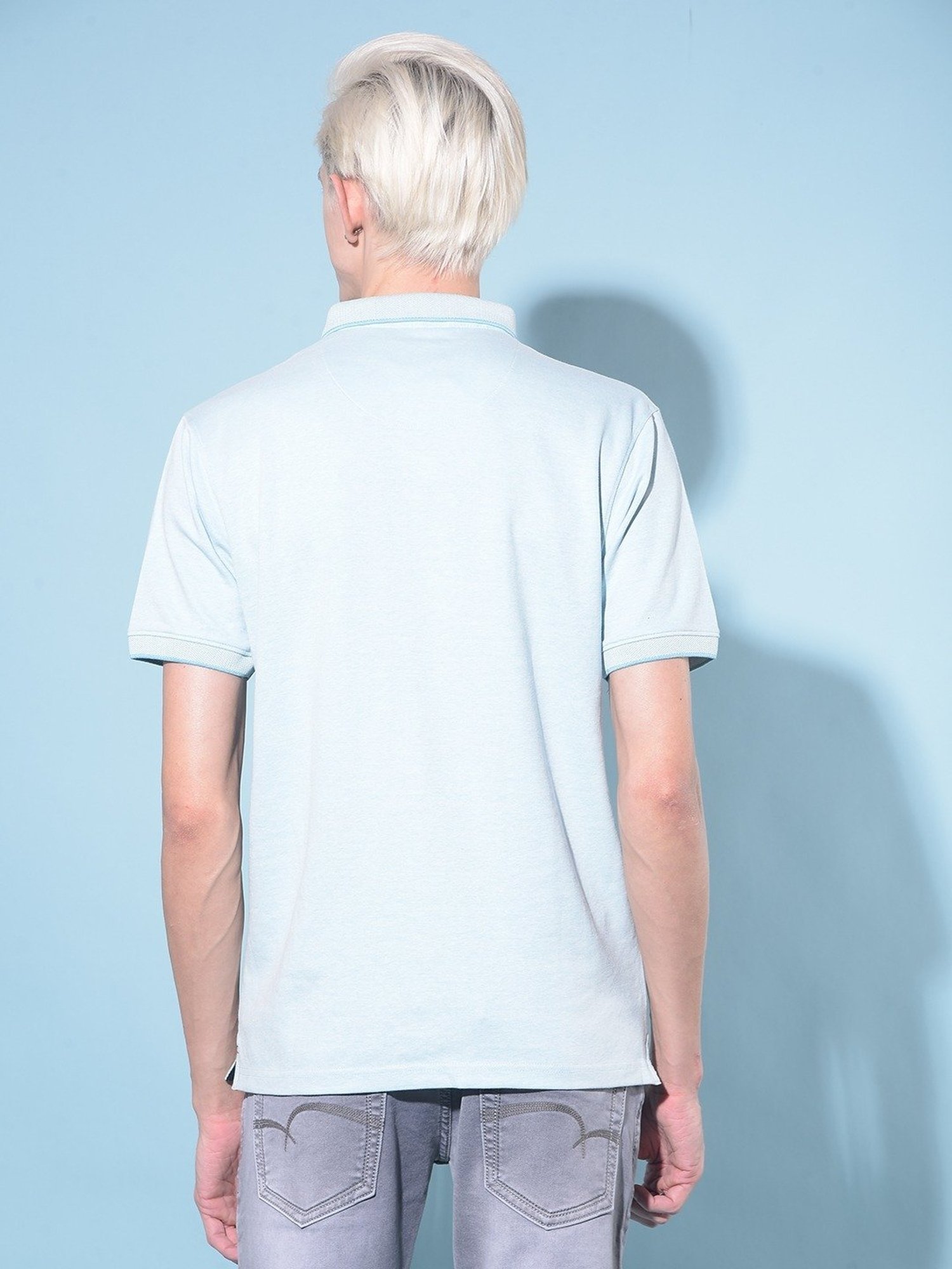 Crimsoune Club Blue  Slim Fit Polo T-Shirt