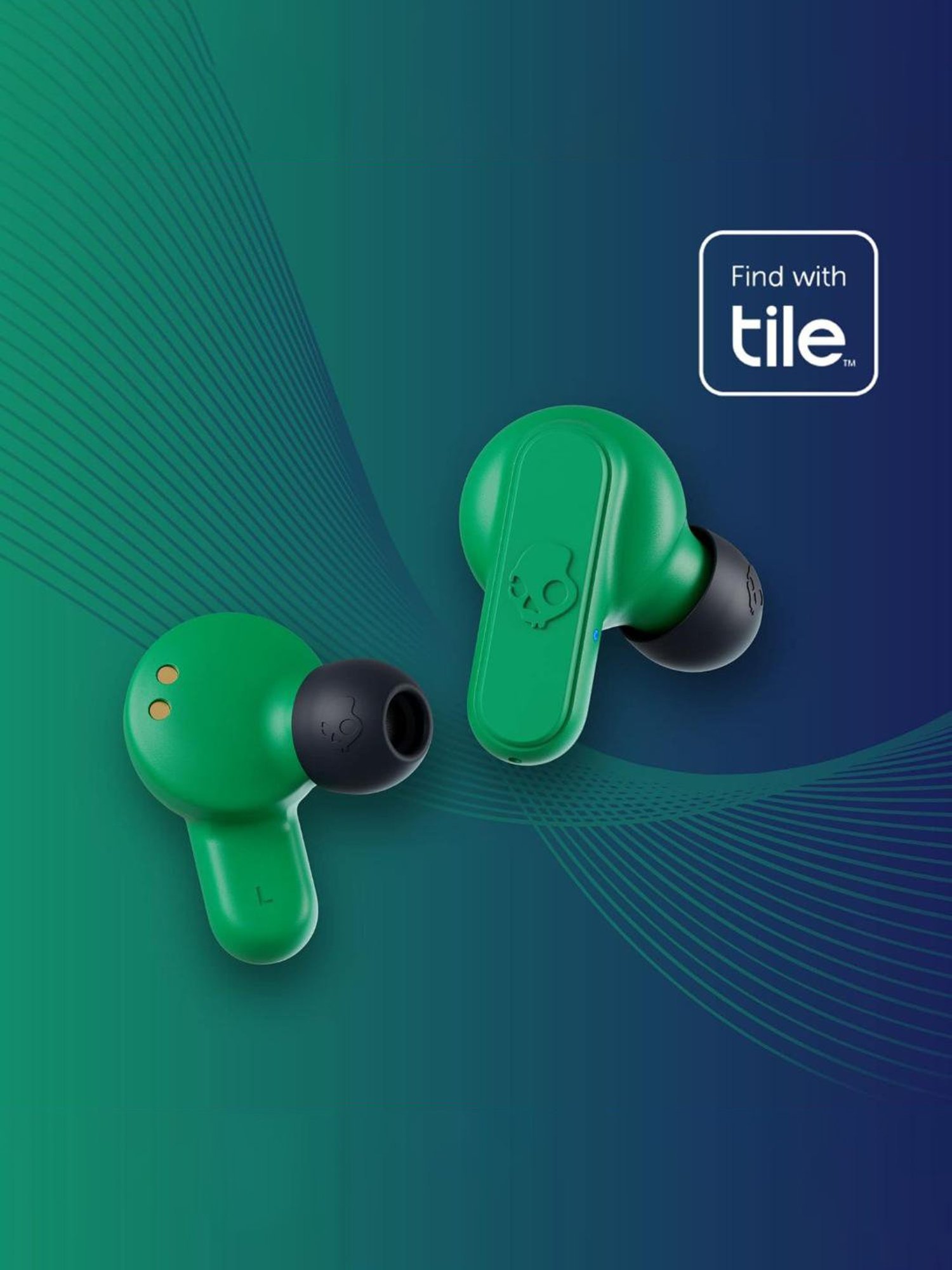 Skullcandy Dime 2 in-Ear Bluetooth Earbuds with IPX4 Water Dust Resistant (Green, True Wireless)