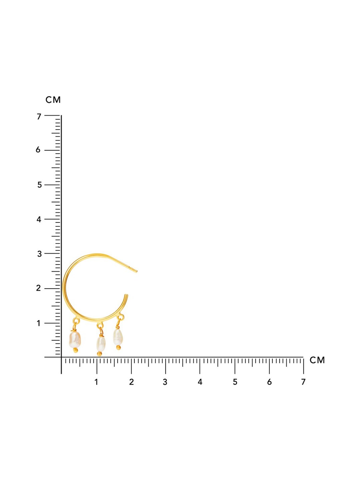 March by FableStreet 18k Gold-Plated 92.5 Sterling Silver Freshwater Pearl Drop Earrings for Women