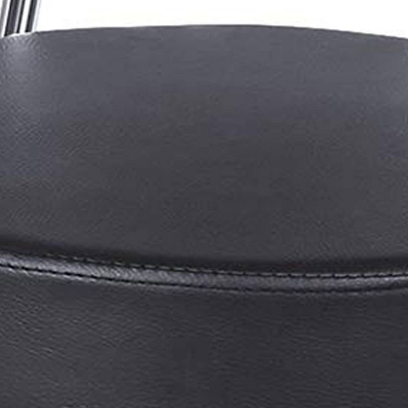 Mesh Sled Base Side Reception Chair with Flip Up Arms Black - Riverstone Furniture