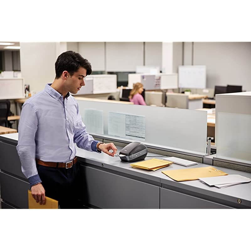 LabelWriter Wireless Label Printer | Direct Thermal Printer Great for Shipping Warehouse Labels Name Badges Barcodes and More Connect through WiFi For Home Office Organization Black