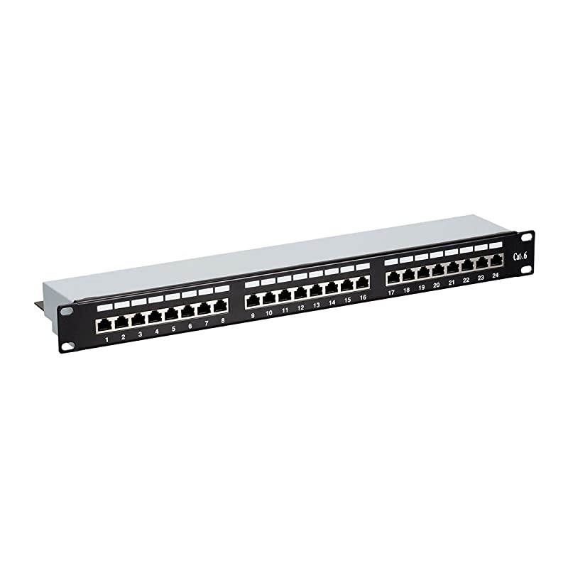 Cat6 FTP 1U Patch Panel 24Port 19 Inch | Dual Krone IDC Entegrade Series