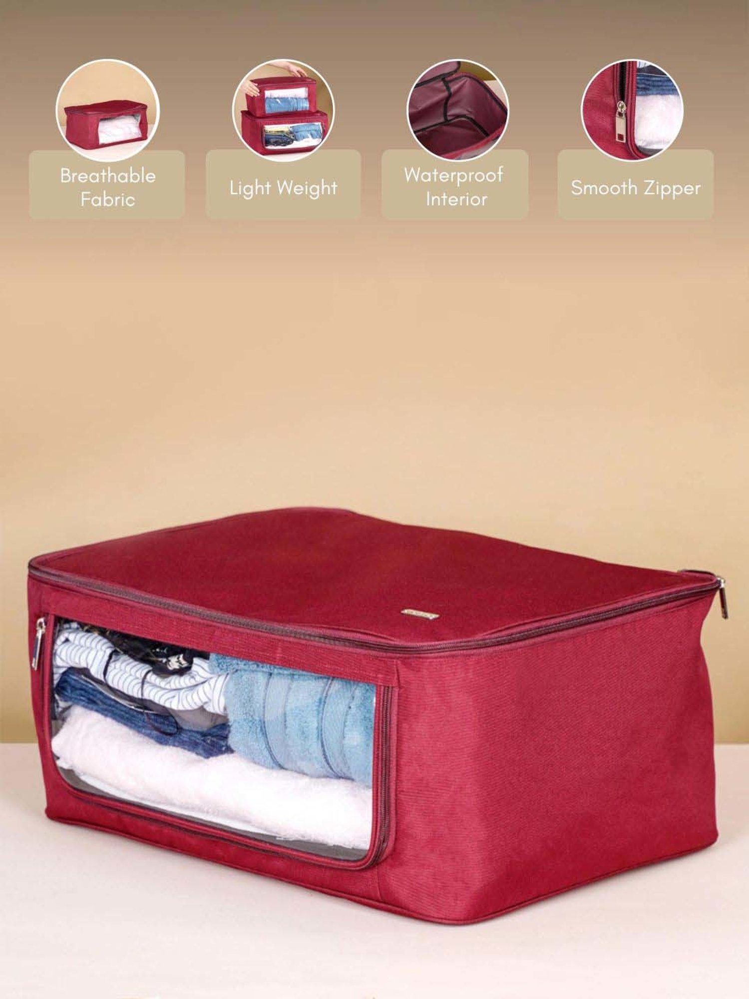 Brabantia White Plastic Protective Medium Clothes Cover - Set of 2