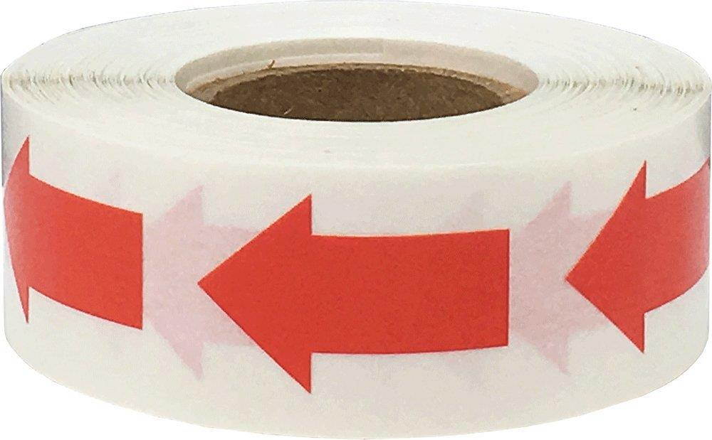 Color Coding Arrow Labels Red For Organizing Inventory 1 x 5/8 Inch 500 Total Adhesive Stickers