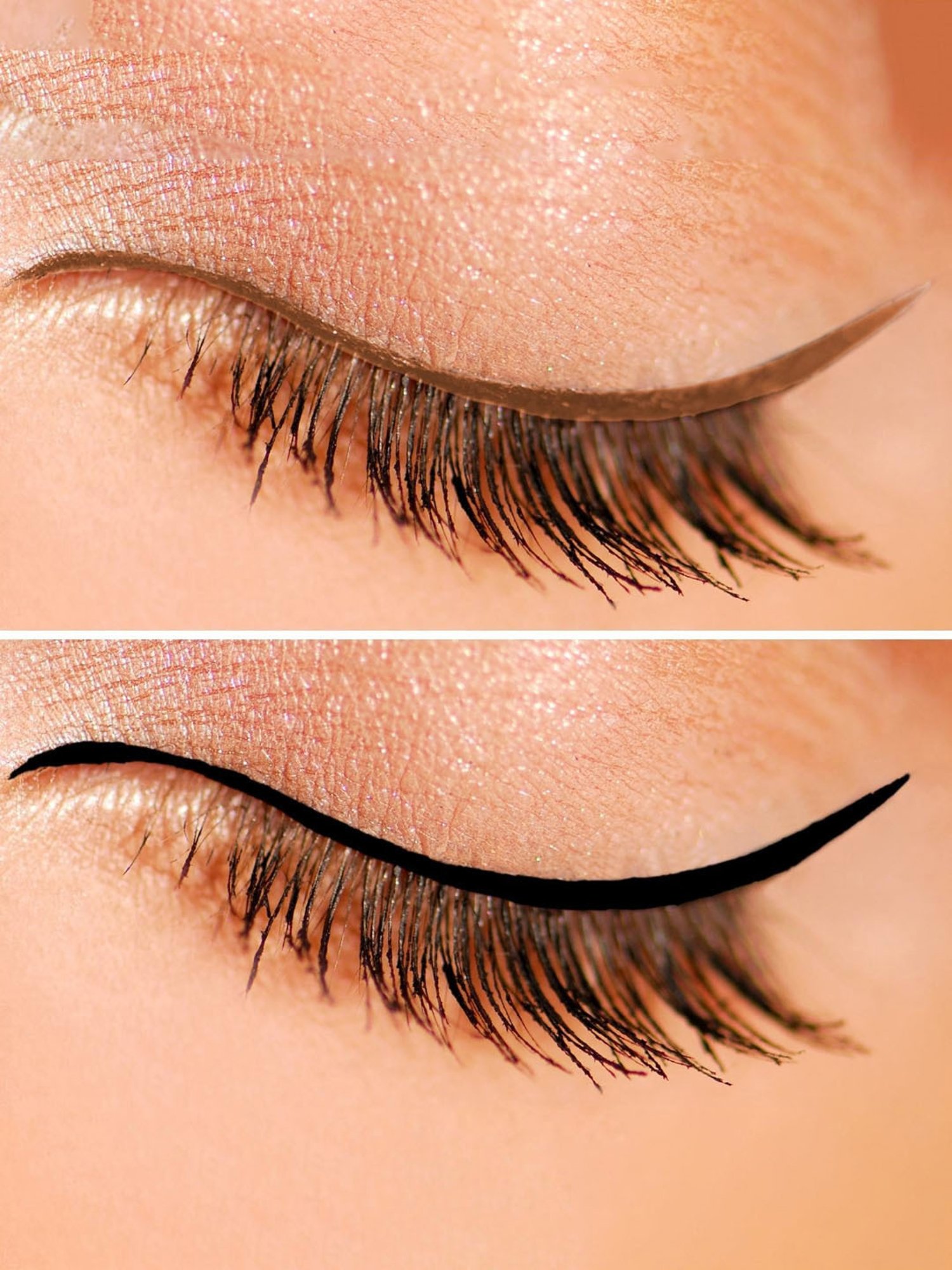 KINDED Liquid Eye Liner Golden Glaze & Greyish Silver Combo