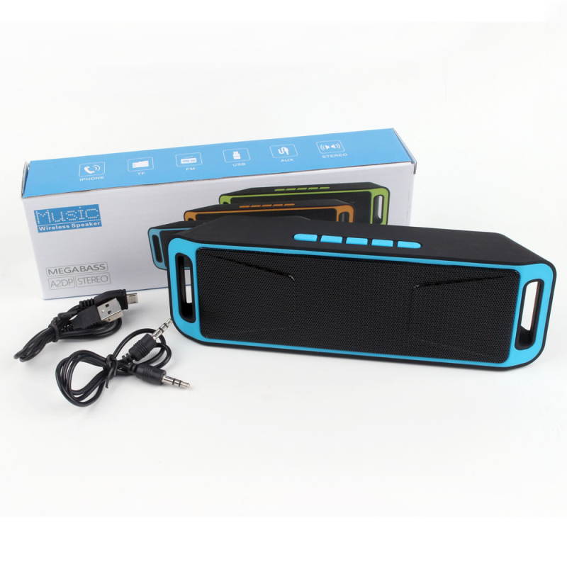 Portable Wireless Speaker Bluetooth 4.0 Stereo Subwoofer TF USB FM Radio Built-in Mic Dual Speaker Bass Sound Speakers