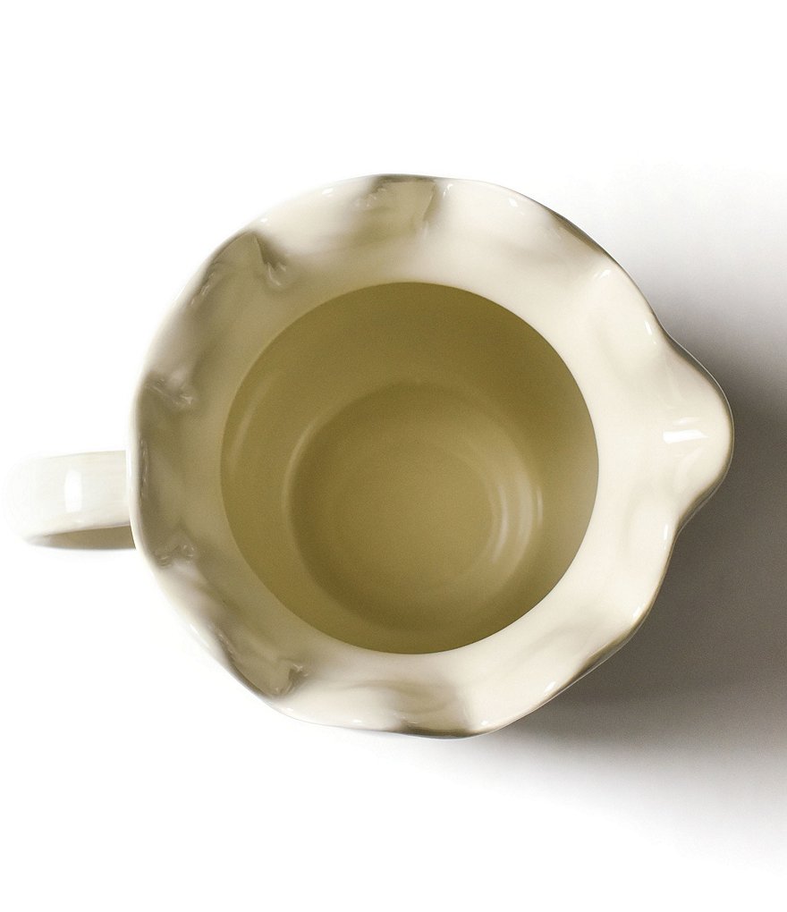 Coton Colors Signature White Ruffle Pitcher