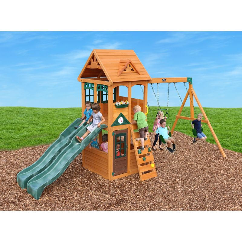 KidKraft Westbury Wooden Swing Set/Playset