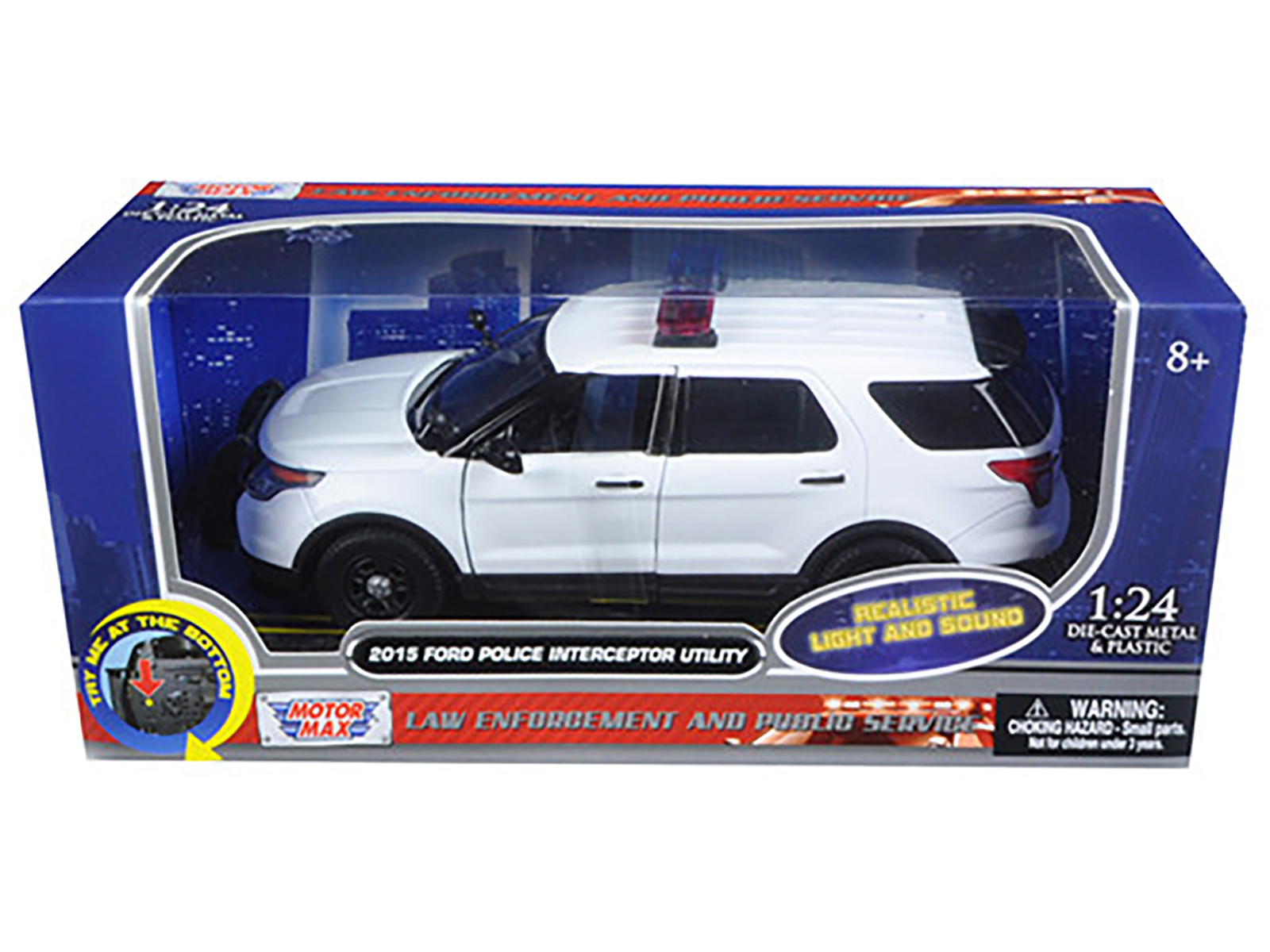 2022 Ford Police Interceptor Utility "RCMP (Royal Canadian Mounted Police)" White "Law Enforcement and Public Service" Series 1/43 Diecast Model Car by Motormax