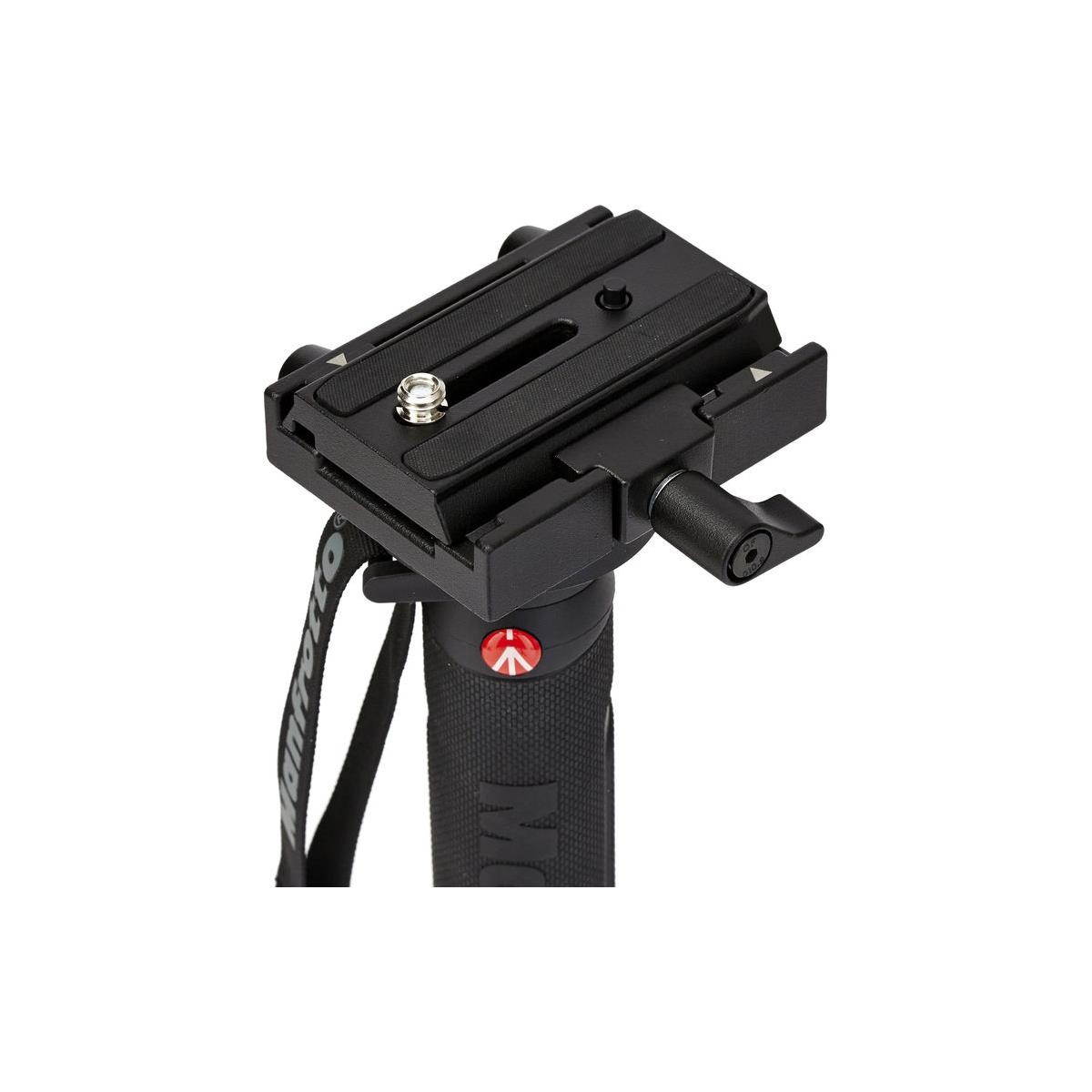 Manfrotto XPRO Monopod+ Aluminum Monopod with 577 Video Adapter, 4 Section