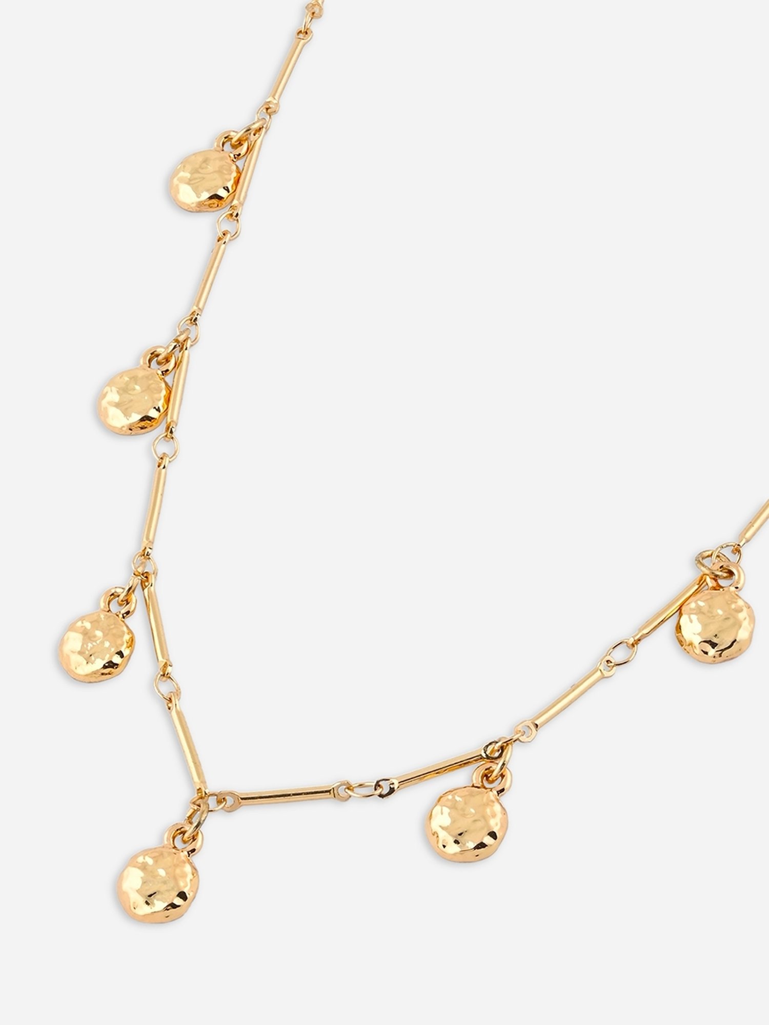 ToniQ Gold-plated Elegant Multicharms Choker Necklace for Women & Girls