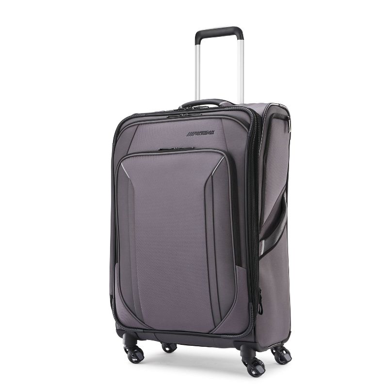 American Tourister 29'' Axion Checked Softside Suitcase - Black