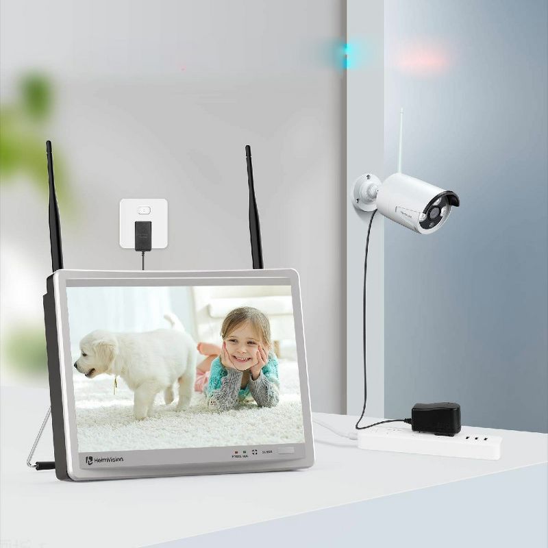 HeimVision HM243 1080P Wireless Security Camera System with 12 inch LCD Monitor