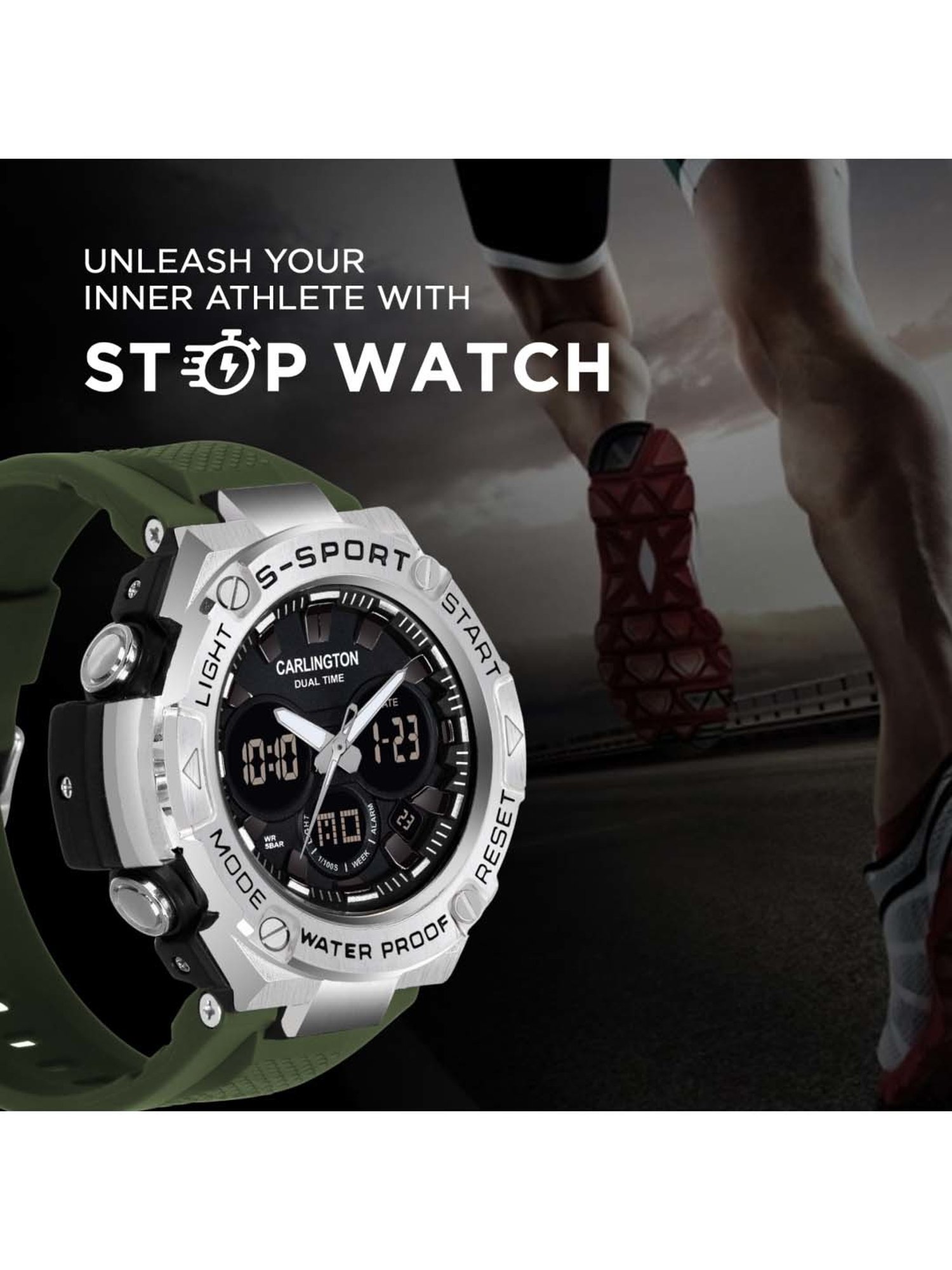 CARLINGTON Endurance 9107 Analog-Digital Watch for Men