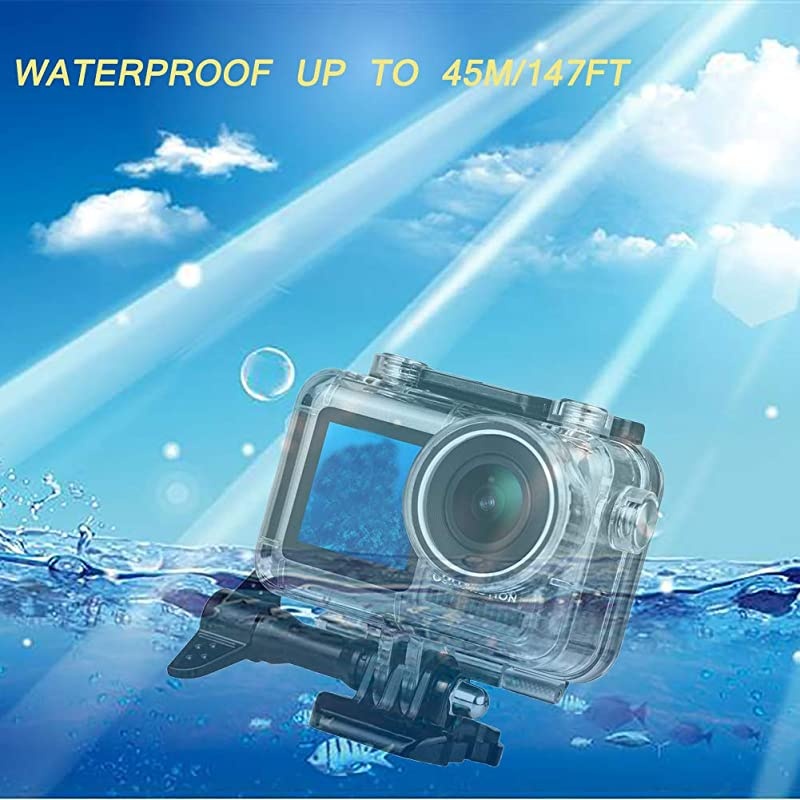 Protective Housing Case for Gopro Hero 8 Black Action Camera, Ultra-Thin Soft Dust-Proof Anti-Fall Skin Cover with Lanyard and Lens Film Accessories.