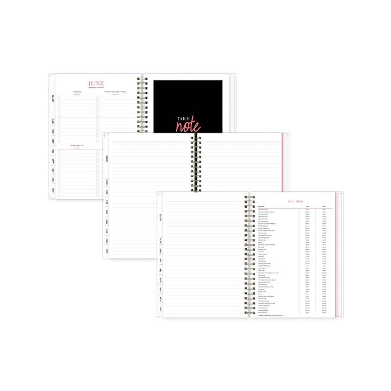 2021-22 Academic Planner Notes 5.875" x 8.625" Flexible Cover Monthly Wirebound Superstar - The Home Edit