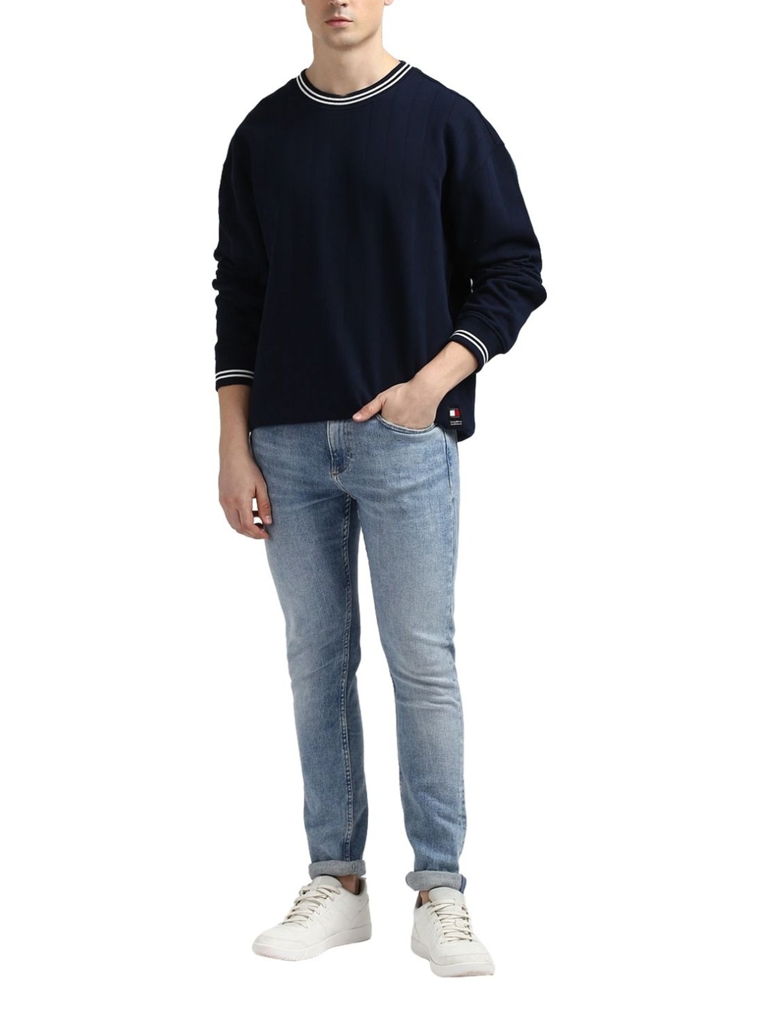 Tommy Hilfiger Navy Regular Fit Sweater