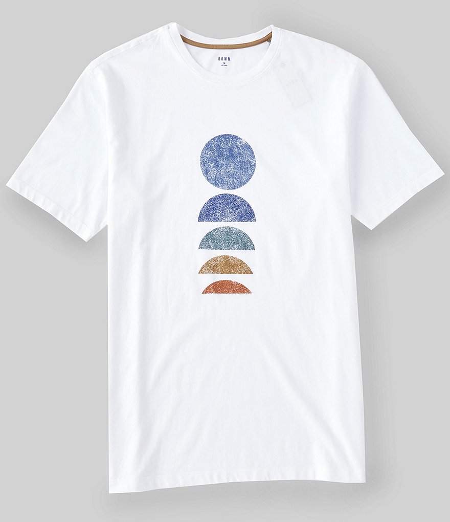Rowm Short-Sleeve Sunset Screen Printed Crew Neck Tee
