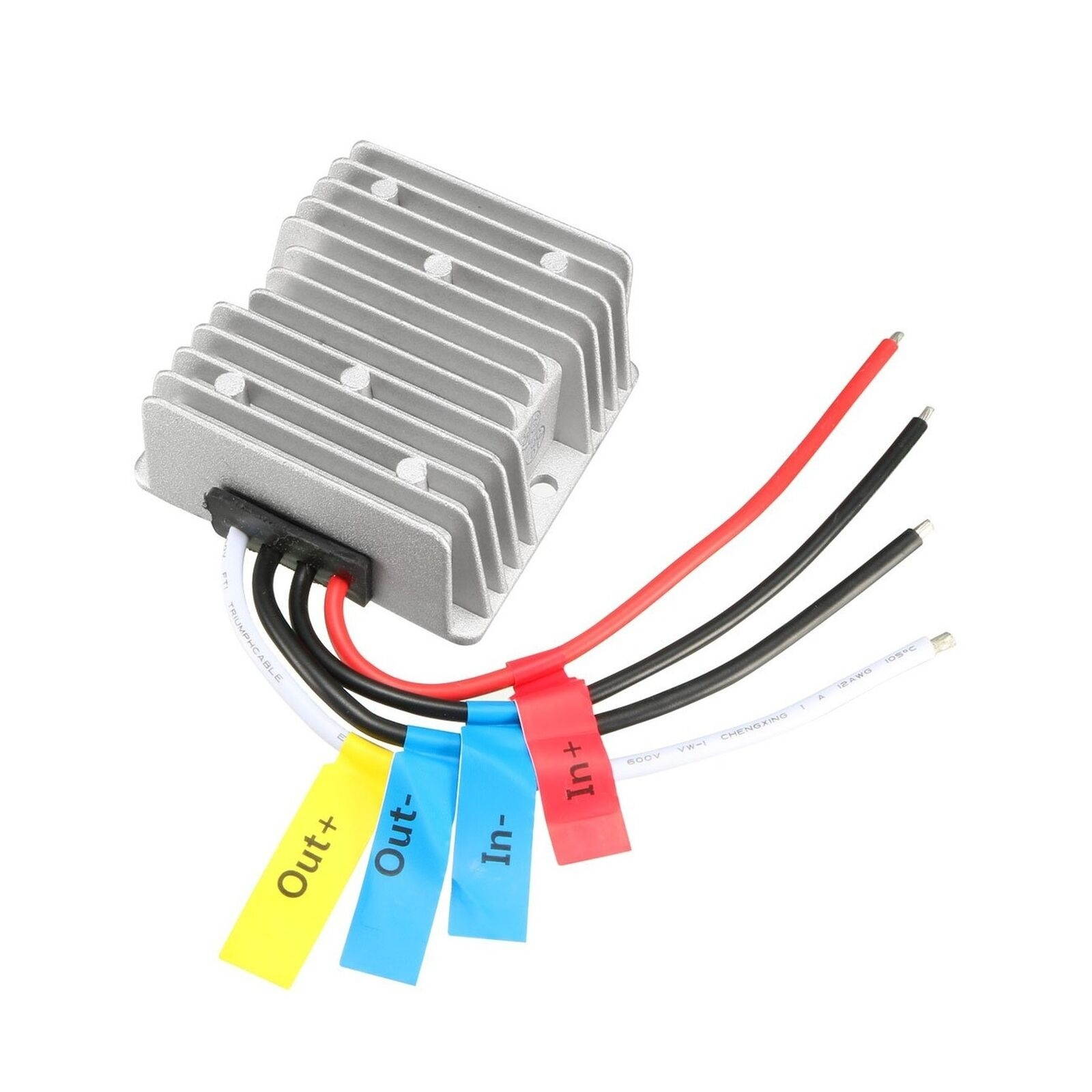 uxcell DC12V/24V (10V~32V) Step-Down to DC 5V 30A 150W Waterproof Car Power S...