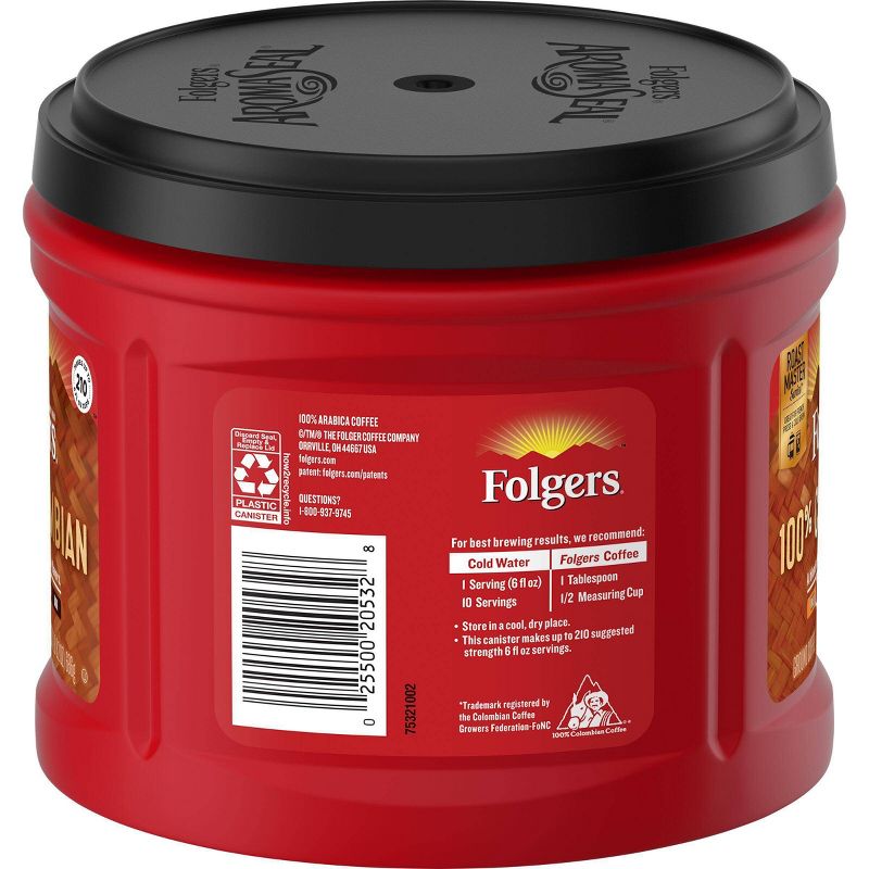 Folgers Colombian Medium Roast Ground Coffee - 24.2oz