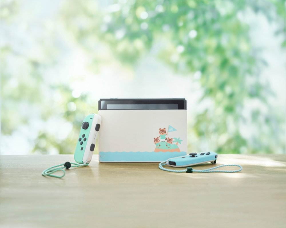 Nintendo Switch - Animal Crossing: New Horizons Edition | Switch console| Switch dock| Joy-Con (L) and Joy-Con (R)| Joy-Con wrist straps | Special Edition