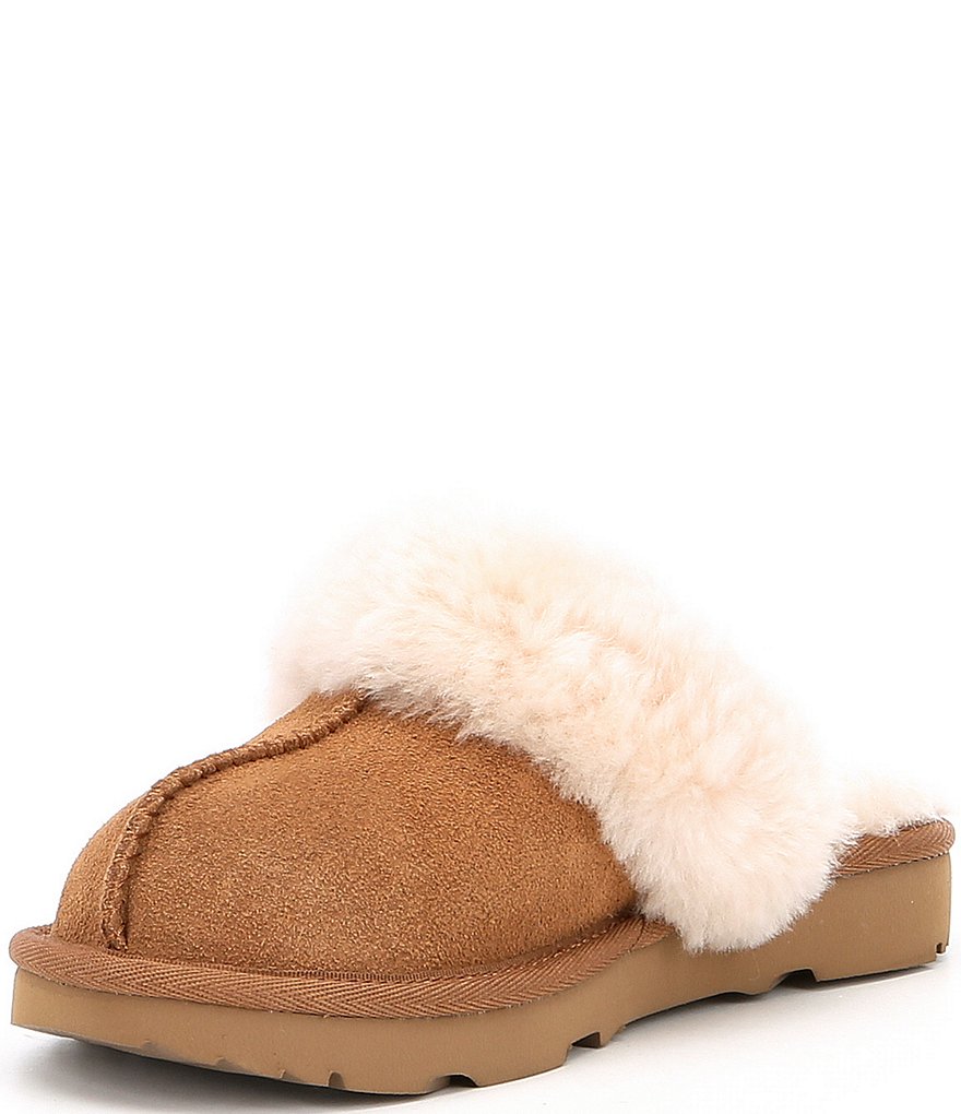 UGG&reg; Girls' Cozy II Suede Slip-On Slippers (Toddler)