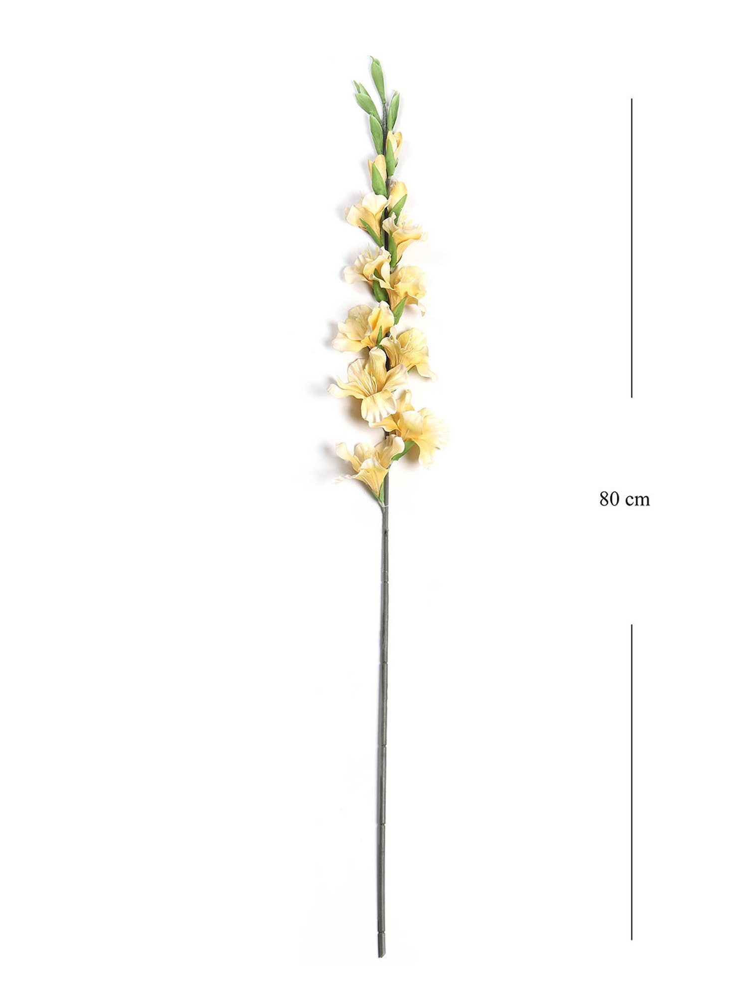 Pure Home and Living Yellow Plastic Solid Flower Stems