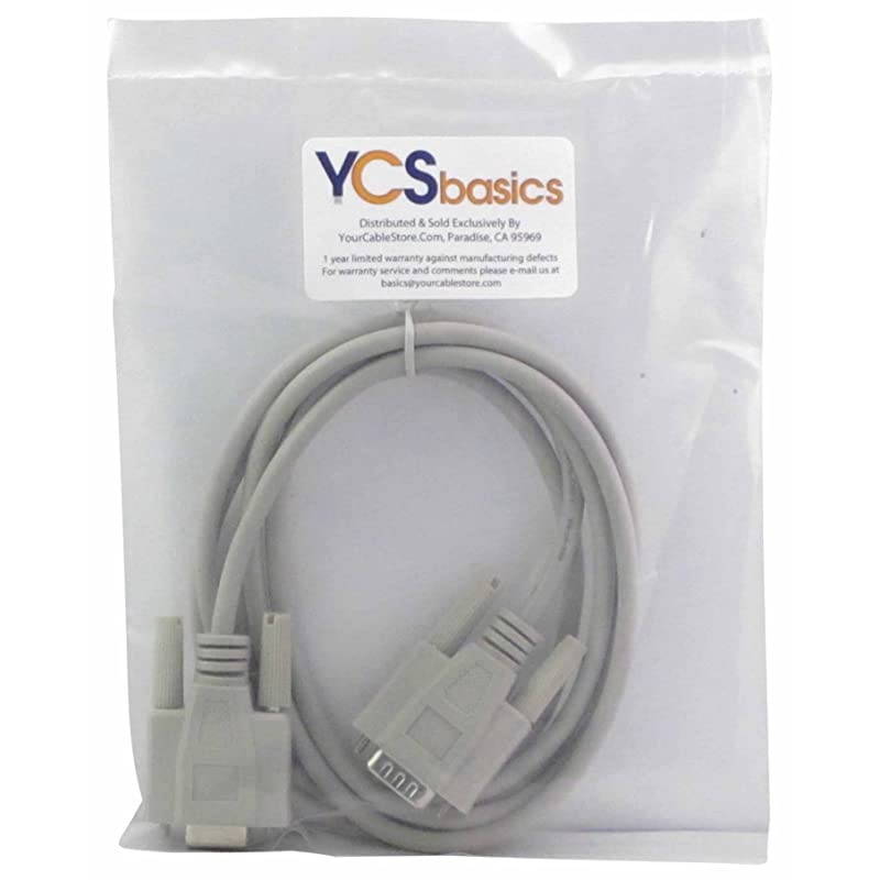 6 Foot DB9 9 Pin Serial RS232 Male Female Extension Cable