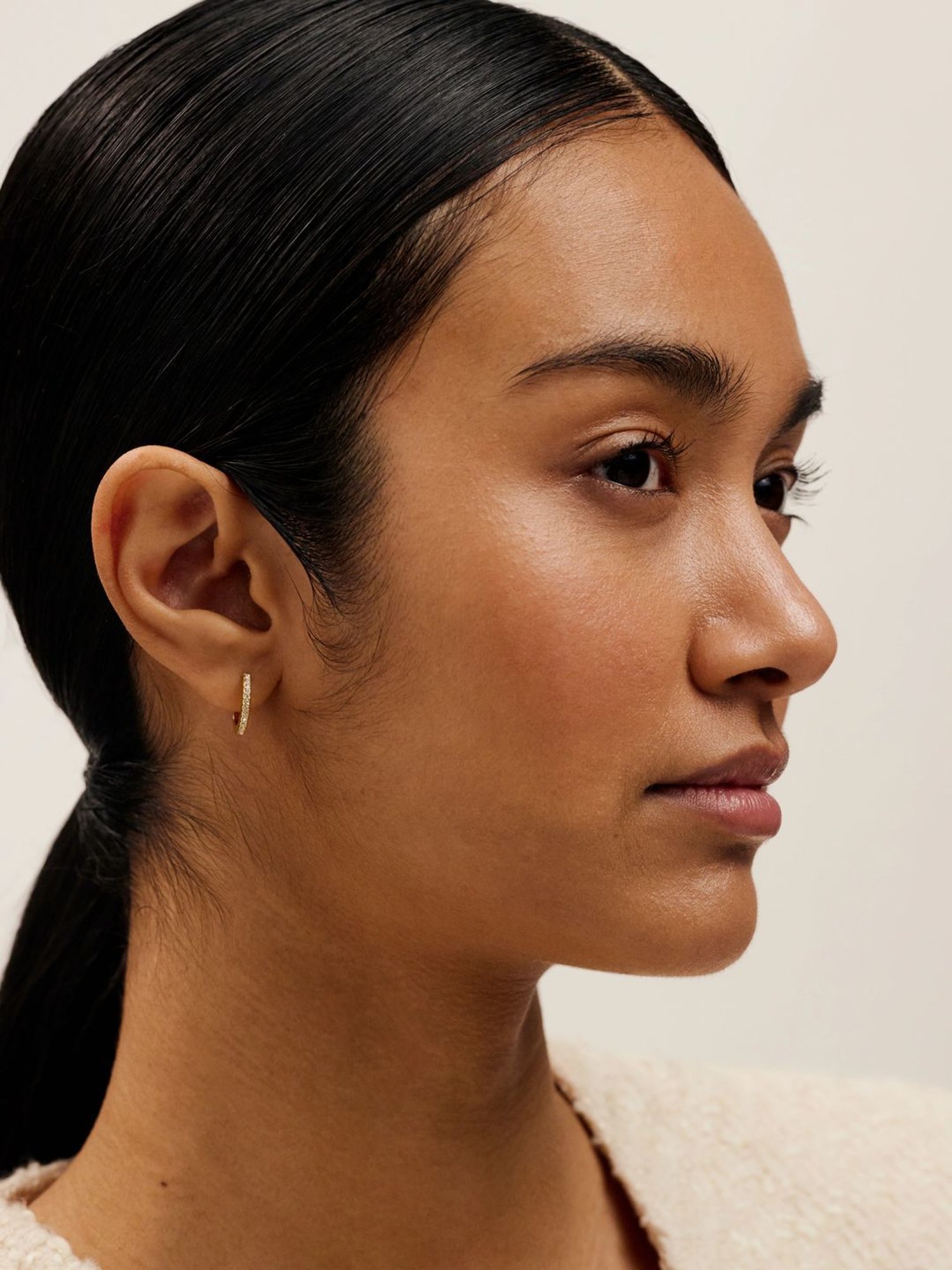 Ted Baker HEPLIE: Crystal Hoop Earrings (14mm)