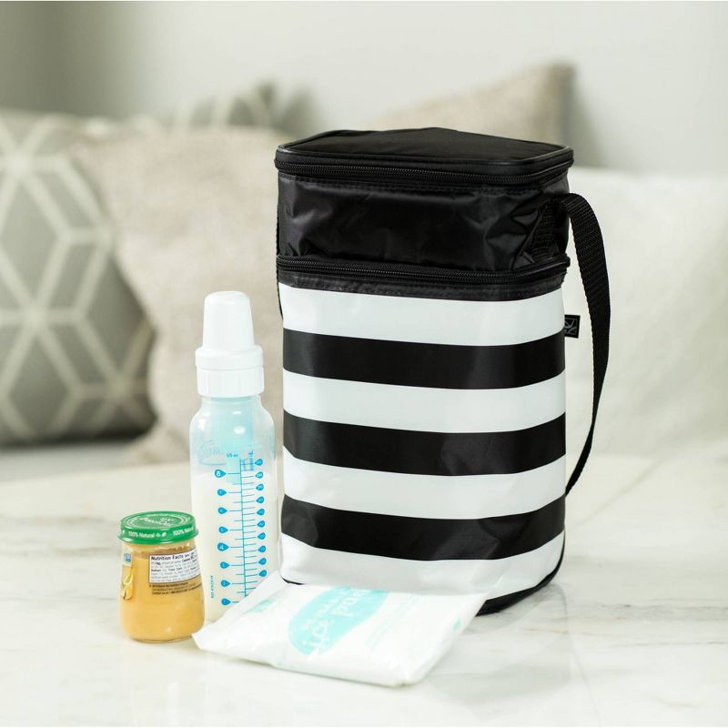 J.L. Childress Six Bottle Cooler - Black Stripe - 30qt