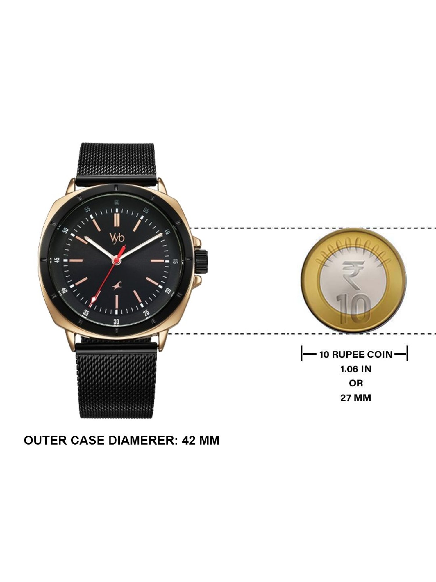 Fastrack Vyb 3.0 FV30014KM01W Analog Watch for Men