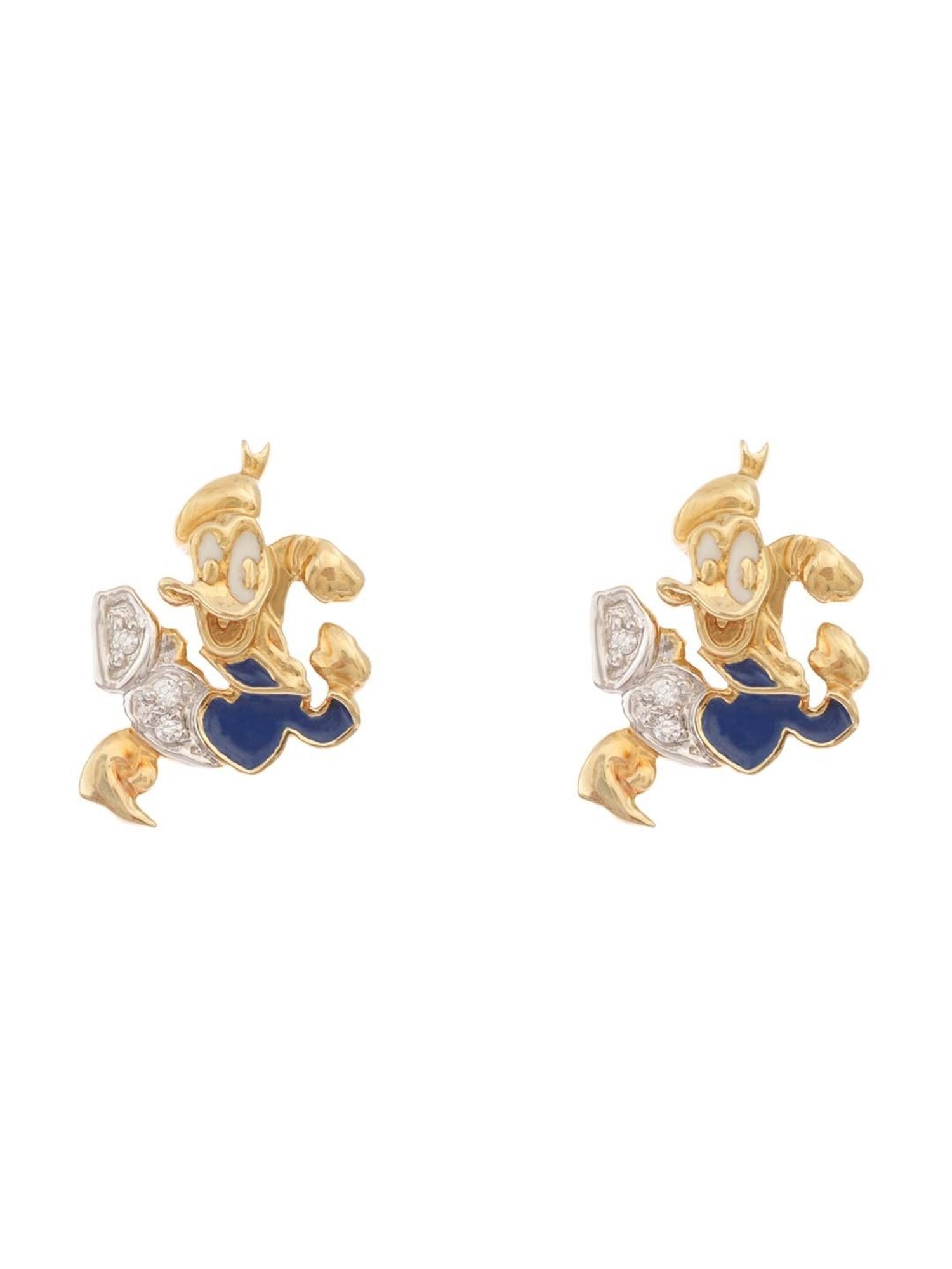 CKC 18k Gold & Diamond Earrings for Women
