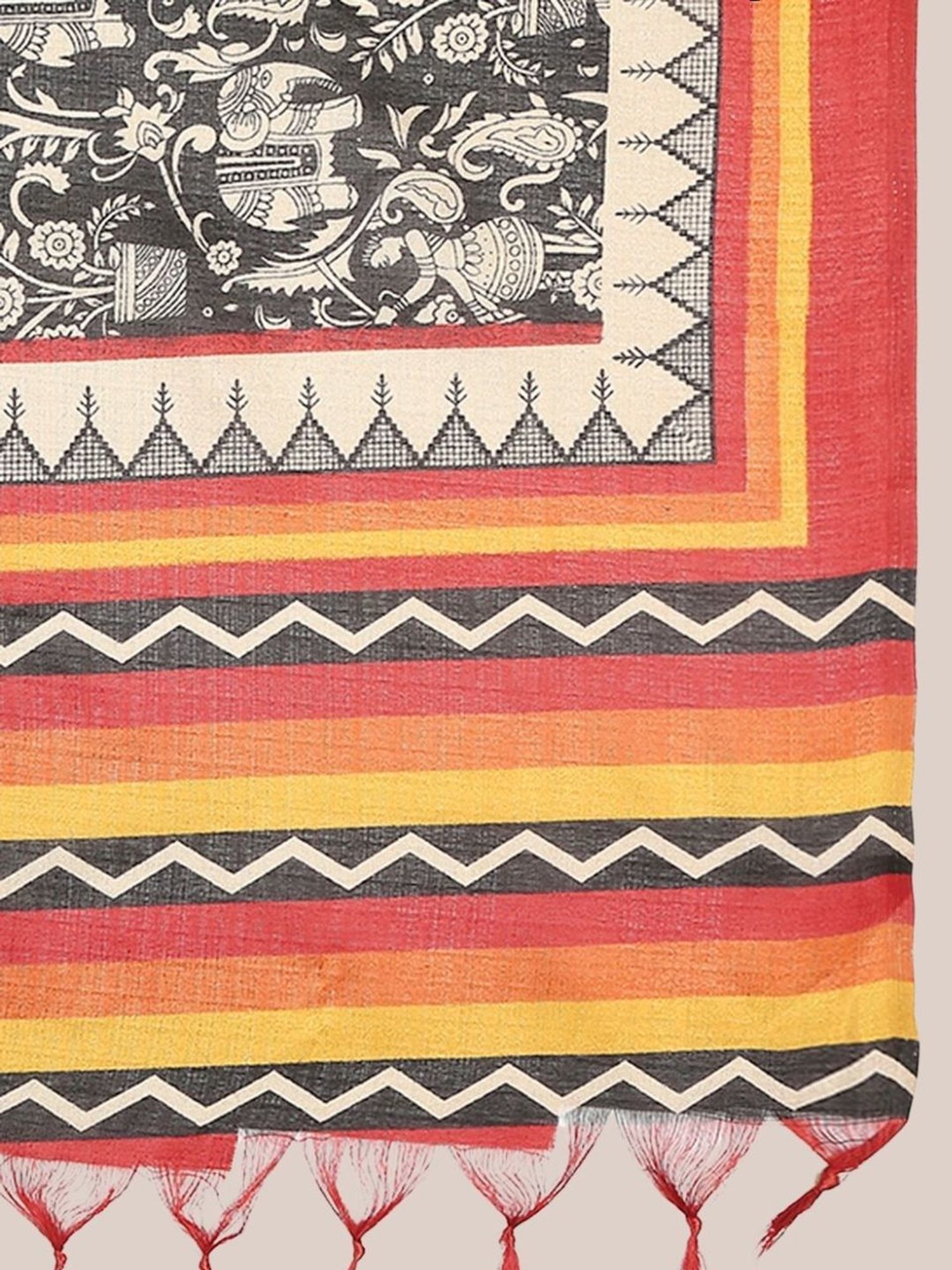 Dupatta Bazaar Black Printed Dupatta