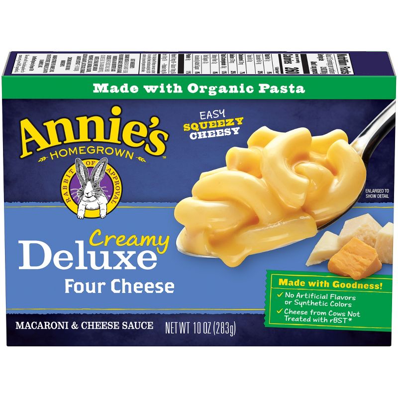 Annie's Homegrown Creamy Deluxe Macaroni Dinner Elbows & Four Cheese Sauce 10oz