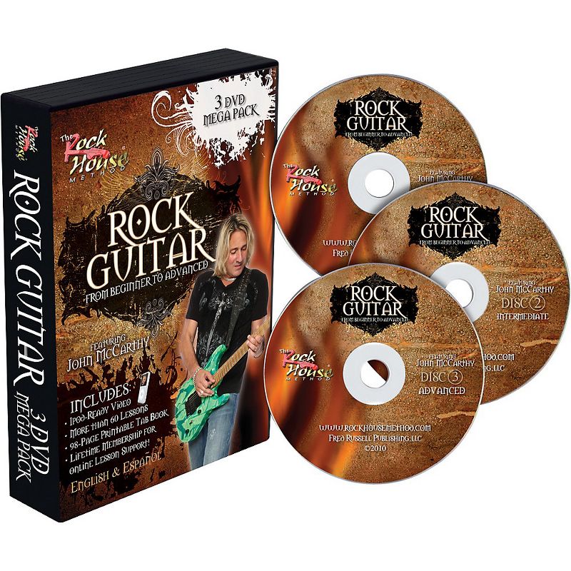 Rock House Learn Rock Guitar: Beginner, Intermediate, and Advanced (3-DVD package)