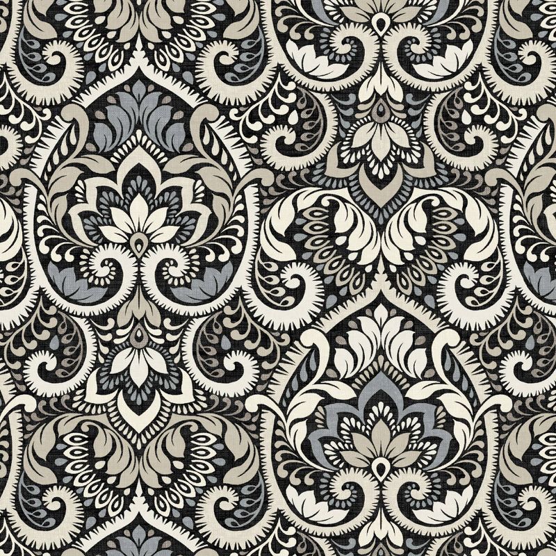 Arden Selections Outdoor Deep Seat Set Black Auora Damask